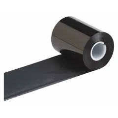 Black resin ribbon for solvent-resistant printing. CSA approved. Compatible with i7100 printer series. Used for durable identification labels in industrial environments requiring chemical and abrasion resistance.
