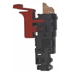 Replacement switch component for BOSCH rotary hammers. Restores power control functionality during maintenance or repair of compatible models. Used in drilling and chiseling applications.