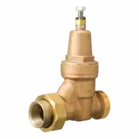 WATTS Water Pressure Reducing Valve: NPT x NPT, 2 in Pipe Size, Bronze, 25 psi to 75 psi, NPT x NPT (MPN 2 LF N55BU)