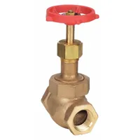 MILWAUKEE VALVE Globe Valve: For Gas/Oil/Steam/Water Media, Bronze, Z-Body, 1 in Pipe Size, Female (MPN 572 1)