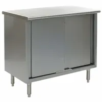 EAGLE Cabinet Workbench: Stainless Steel, 30 in x 36 in, 450 lb Overall Load Capacity, Silver (MPN CB3036SE)