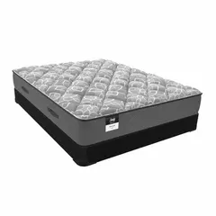This SEALY Decorah mattress is a soft innerspring model with a knit fabric cover and a gel foam comfort layer. Overall height is 12 inches and width is 72 inches, suitable for hotel or residential use. The innerspring core provides support while the gel foam adds pressure relief.