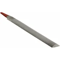 Machinists File: Double-Cut, Safe Edge Cut, Smooth Cut, 12 in Lg without Tang, 1 1/8 in Wd, 73324000