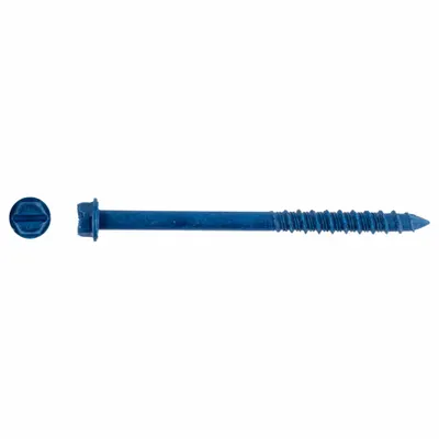 TAPCON Hex-Head Screw Anchor, 1/4 in Dia, Steel, 100 PK - Hex-Head Screw Anchors