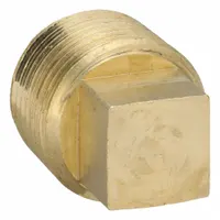 PARKER Plug: Plug, 3/8 in, NPT Threaded, 1,000 psi, 27/32 in Lg, C37700 Brass (MPN 211P-6)