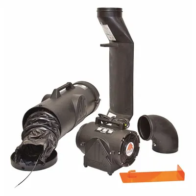 AIR SYSTEMS INTERNATIONAL Confined Space Fan Kit: 115 V AC, 8 in Duct Dia, 1/3 hp Horsepower - Explosionproof Axial Fans & Blowers