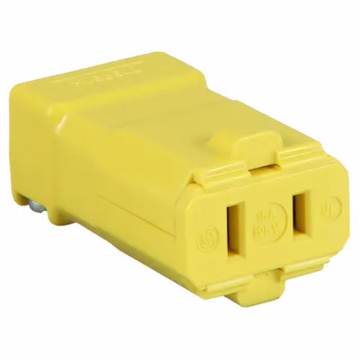 HUBBELL HBL5869VY Straight Blade Connector - Hinged Connectors