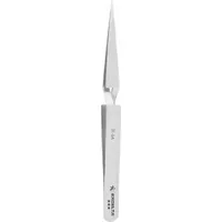 EXCELTA Tweezers: Stainless Steel, Point, Straight Tip, 0.008 in Tip Thick (MPN 31-SA)