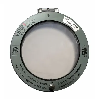 VIPIRS 4" Round Infrared Window: Viewing Panes, 2,552°F Optic Max Temp