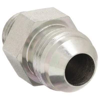 AEROQUIP Hydraulic Hose Adapter: 3/8 in x 1/2 in Fitting Size, Male x Male, ORB x JIC - ORB-to-JIC Steel Hydraulic Hose Adapters