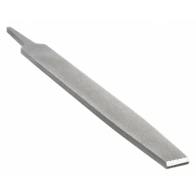 WESTWARD Machinists File: Rectangular, Smooth Cut, 8 in Lg without Tang, 13/16 in Wd - Tapered Double-Cut Rectangular Files