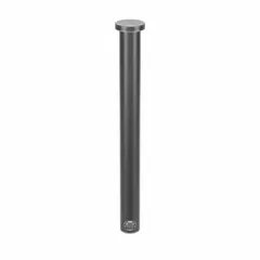 Steel clevis pin with plain finish, 5/16 in diameter and 3-1/4 in shank length. Overall length 3.25 in. Used in mechanical fastening to connect a clevis fork to a rod or eyelet, forming a pivot joint. Supplied in a 25-pack.