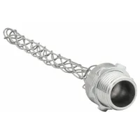Dust Tight Cord Connector with Strain Relief: Straight, Aluminum, 1/2 in MNPT, 0.43 in to 0.54 in (MPN 073031202)
