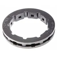 This drive sprocket transfers power from the engine to the chain in chainsaws and outdoor power equipment. Dimensions: 4 in length, 1 in width, 4 in height. OEM component