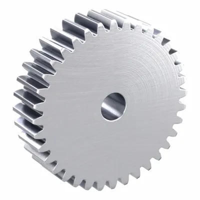 KHK GEARS Hubless Spur Gear: Module m 2.5, 36 Teeth, 15 mm Bore Dia, Stainless Steel - Hubless Metric Spur Gears