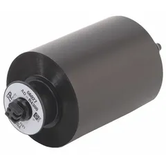 Black resin ribbon for single-color printing, compatible with Brady i5100 printers. Scratch-resistant and RoHS compliant (2005/618/EC). Used for industrial labeling applications such as asset tracking, cable marking, and component identification.