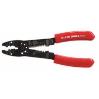 Wire Stripper: 22 AWG to 8 AWG, 8 1/2 in Overall Lg, Crimp/Cut, Std Cushion Grip, 26 AWG to 10 AWG (MPN 1001)