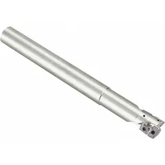 This indexable square-shoulder end mill is designed for long-reach applications requiring versatility in general machining, slotting, and profiling. Its multi-function capability suits a range of industrial metalworking tasks where extended length is needed.