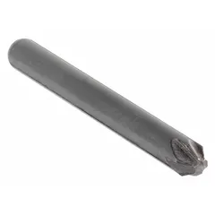 Countersink with six flutes for reduced chatter and a smooth finish. Designed for creating chamfered recesses for flat-head screws and deburring holes in ferrous and non-ferrous materials. Body diameter 5/16 in, 60° included angle, made from high-speed steel.