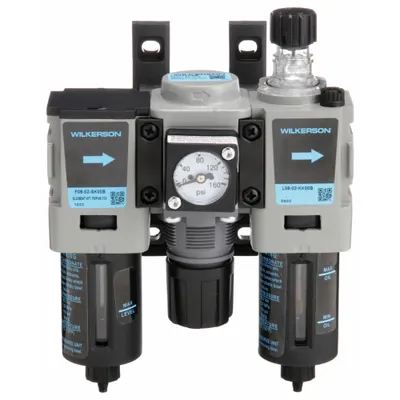 WILKERSON Filter/Regulator/Lubricator: 1/4 in NPT, 27 cfm, 150 psi Max Op Pressure - Wilkerson Filter, Regulator & Lubricators (FRLs)