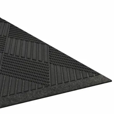 CONDOR Entrance Runner: Diamond, Outdoor, Heavy, 4 ft x 8 ft, 3/8 in Thick, Polypropylene - Diamond Scraper-Dryer Mats