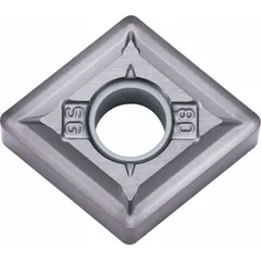 This diamond indexable turning insert is designed for precision machining of non-ferrous materials such as aluminum alloys, copper, and plastics. It is suitable for turning, facing, and boring operations, providing consistent cutting geometry and wear resistance.