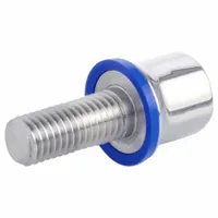 Hygienic Hex Head Screws: Stainless Steel, Fully Threaded, M16, 40 mm Fastener Lg, Grade 316L (MPN 1580-M16-40-PL-H)