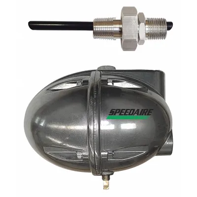SPEEDAIRE External Auto Drain: 1/2 in FNPT Inlet Size, 1/2 in FNPT Outlet Size - Mechanical Float Zero-Loss Condensate Drains