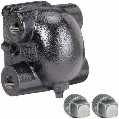 NICHOLSON Steam Trap: Cast Iron, 3/4 in FNPT, 1,190 lb/hr, 125 psi Max., 450°F Max. - Cast Iron C-Pattern Float & Thermostatic Steam Traps