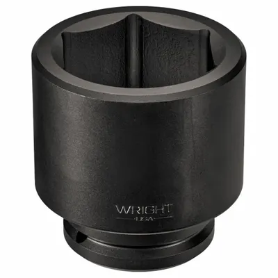 WRIGHT Impact Socket: 2 1/2 in Drive Size, Metric, 130 mm Socket Size, 6-Point - 2-1/2" Drive Impact Sockets