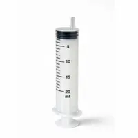 AIR-TITE Disposable Syringe: 20 mL Capacity - mL, Luer Lock, Polypropylene, Polypropylene, Sterile (MPN RS20SET)