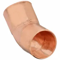 NIBCO Sweat Fitting Elbow: 1/4 in CTS x 1/4 in CTS, Cup x FTG, Wrot Copper (MPN U606-1/4)