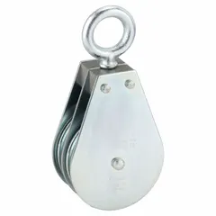 APPROVED VENDOR Swivel-Eye Attached Pulley Block, Upright Mount, Pulling, 1,550 lb Working Load Limit, Wire Rope, 03548-2-C