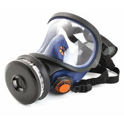 SUNDSTROM SAFETY Full Face Respirator: Silicone, Snap-In Gasket, M Mask Size, Nylon - Sundstrom Safety Full-Face Respirators