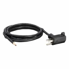 This power cord for liquid-level alarms features an IP65 rating, a 6 ft power cord length, and a 6 ft sensor cord length. It is used to detect rising water in sump pits, basements, or industrial tanks, triggering an alarm when the float rises. No battery backup is included.