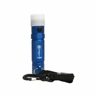 RAILHEAD GEAR Blue LED Safety Light: LED, 275 hr Max Run Time, 1 Brightness Levels, 1, Battery, Blue (MPN M15-B)