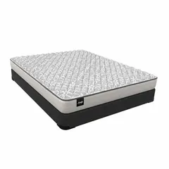 This SEALY Twin XL mattress features a medium-firm feel with a knit fabric cover and a gel foam comfort layer over a gel foam core. With a 6-inch overall height and 38-inch overall width, it is suitable for single sleepers requiring extra length, such as in dormitories or guest rooms.