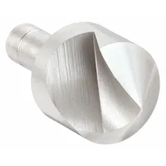This 90° single-flute countersink from KEO is designed for creating conical recesses to accommodate flat-head screws. Constructed from cobalt, it offers heat resistance suitable for machining hardened steels. The single-flute geometry enables fast, chatter-free cutting in production environments. Body diameter and shank diameter are both 3/16 in.