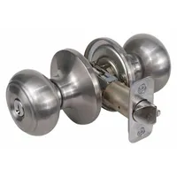 MASTER LOCK Door Lockset: Office Knob Locksets, Nickel (MPN RU0215KA4)