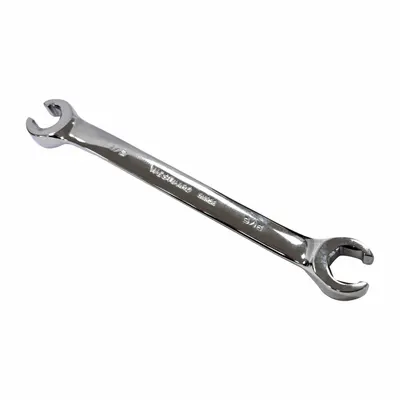WESTWARD Flare Nut Wrench: Alloy Steel, Polish, 1/2 in_9/16 in Head Size - SAE, Double End, Standard-Head, 6-Point Flare Nut Wrenches