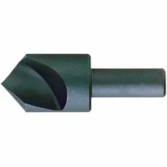 This single-flute countersink produces a 100° conical recess for flat-head screws in metalworking. The AlTiN-coated high-speed steel construction provides wear resistance for extended tool life. With a 1-1/4 in body diameter, it is suited for deburring and countersinking operations in machining and fabrication.