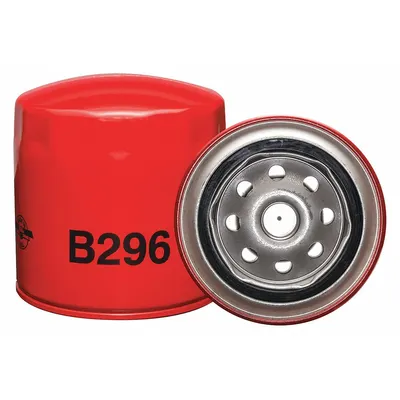 BALDWIN FILTERS Oil Filter: B296, 5/8"-18 Thread Size, 3 7/8 in Overall Ht - Spin-On Oil Filters