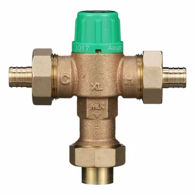 WILKINS 34-ZW1017XL2PEX1C Point-of-Use Mixing Valve, 3/4 in Outlet - Point-of-Use Mixing Valves