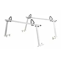 Truck Rack: 800 lb Max Load Capacity, 12 5/8 in, 66 1/2 in, 30 in, Adj, Silver, Aluminum (MPN ATR-RACK-V2)