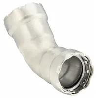 VIEGA MEGAPRESS Crimp Elbow Fitting: 2 in Pipe x 2 in Pipe Size, Press-fit x Press-fit, FKM (MPN 95075)