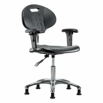 OEM Polyurethane Cleanroom Chair with Arms - Polyurethane Cleanroom Chairs
