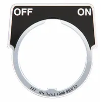 Legend Plate: 30 mm Panel Mounting Size, Half-Round, 1 15/16 in Overall Ht x 2 5/16 in Overall Wd (MPN 9001KN244)