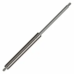 Gas spring rated at 96 lbf force with 24 13/16 in extended length and M10x1.5 rod thread. End fittings not included. Used for controlled lifting, counterbalancing, or damping in enclosures, machine guards, and access panels.