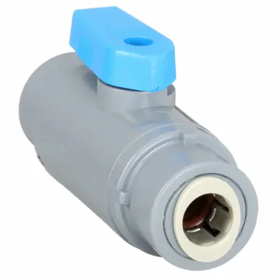 OEM PVC Ball Valve, 3/8 in, Straight, Push x Push, Full Port - PVC Ball Valves