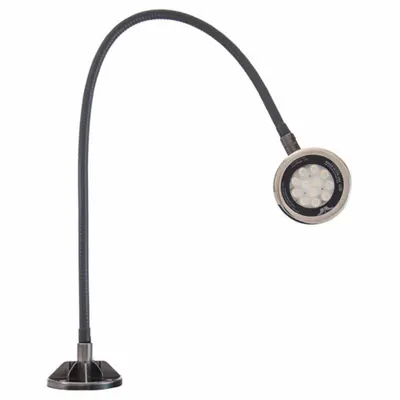 O.C. WHITE Spot Light: LED, Power Cord, Gooseneck, 33 in Arm Reach, 2,750 lm Max Brightness - Gooseneck Task Lights